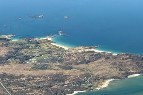 White sand beaches and turquoise water on the west coast